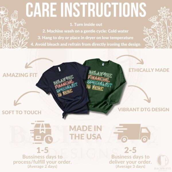 Relax The Financial Specialist Is Here TShirt, Financial Professional Shirt, Funny Accountant Tee, Accountant Gift Sweatshirt, Cozy Crewneck - Image 5